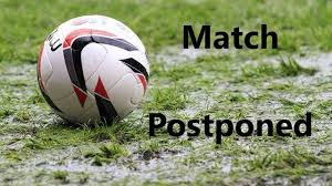 TONIGHT’S GAME HAS BEEN POSTPONED DUE TO A WATERLOGGED PITCH.